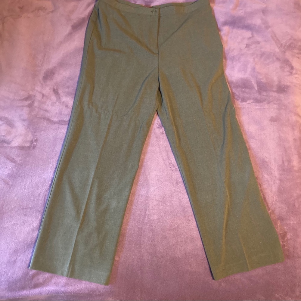 Green dress pants